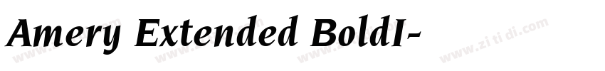 Amery Extended BoldI字体转换 Amery Extended BoldI字体转换